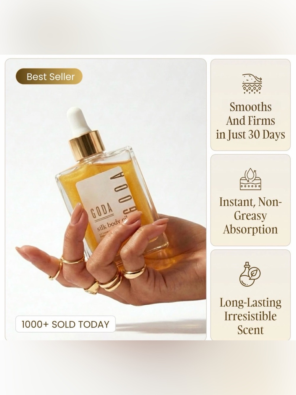 Goda Silk body oil & fragrance set - Picture 2 of 3